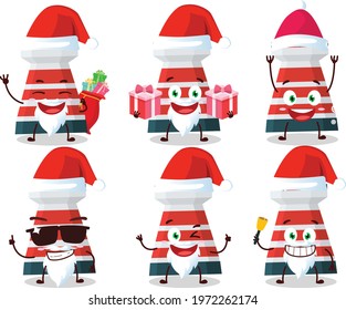 Santa Claus emoticons with mercusuar cartoon character