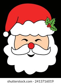 Santa claus - EPS file for cutting machine. You can edit and print this vector art with EPS editor.