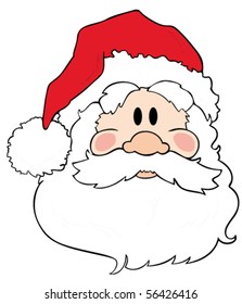 Santa Claus face.