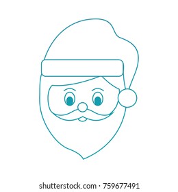 santa claus face cartoon funny christmas character