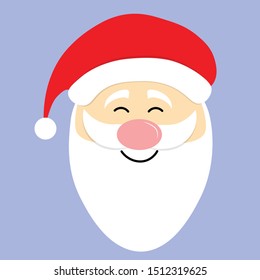 Santa Claus face close up
