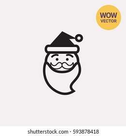Santa Claus face icon