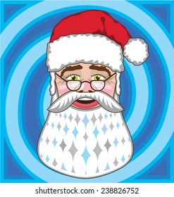Santa Claus face vector