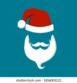 Santa Claus fashion silhouette hipster style, vector illustration EPS