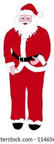 Santa Claus / Father Christmas isolated on white background