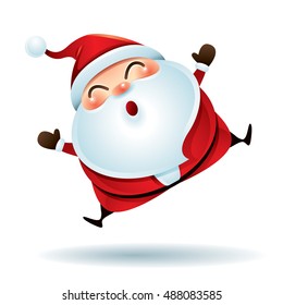 Santa Claus feeling excited