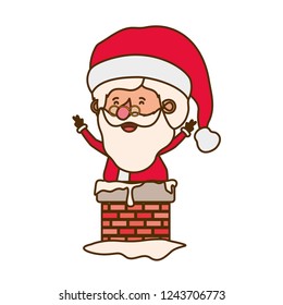 santa claus in fireplace avatar character