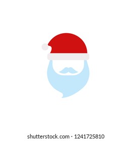 Santa Claus flat vector icon