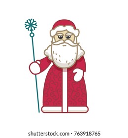 Santa Claus flat vector illustration