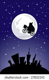 Papai Noel bicicleta voadora