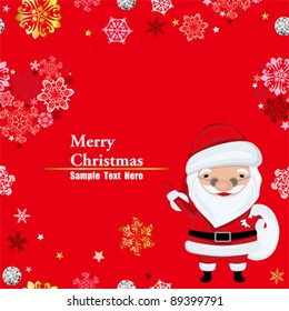 Santa claus frame