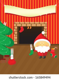 Santa Claus. Full editable. More xmas illustrations are in my portfolio