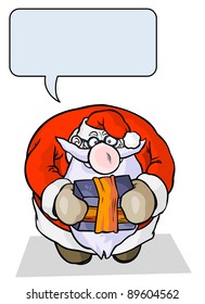 Santa Claus Funny Cartoon.