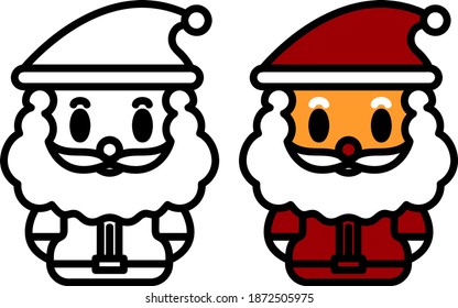 Santa claus : Funny characters for christmas Vector illustration