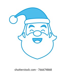 Santa claus funny face cartoon