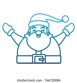 Santa claus funny face cartoon