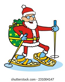 Santa Claus, funny vector illustration
