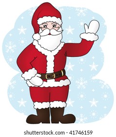 Santa claus gesture. Vector Illustration IV.