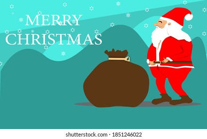 Papá Noel se está preparando para dar regalos a los niños