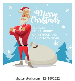 SANTA CLAUS WITH GIFT
