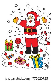 Santa Claus and Gift