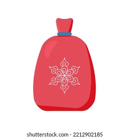 Santa Claus Gift Bag. vector illustration