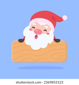 Santa Claus and gift boxes Christmas card decorative elements