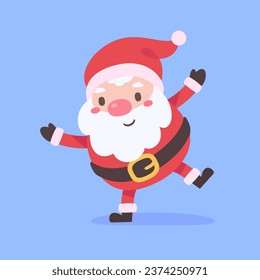 Santa Claus and gift boxes Christmas card decorative elements