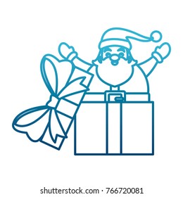 Santa claus in giftbox