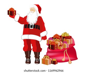 Santa Claus and gifts