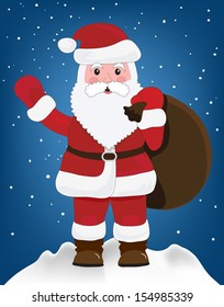 Santa Claus with gifts