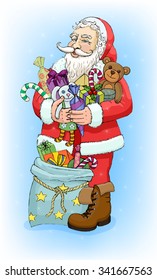 Santa Claus with gifts