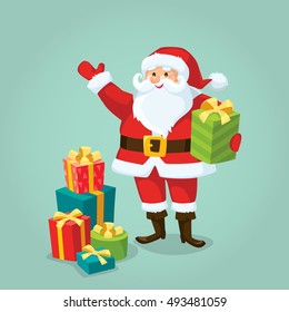 Santa Claus with gifts