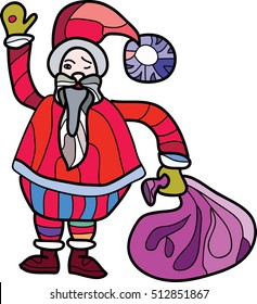 Santa Claus with gifts