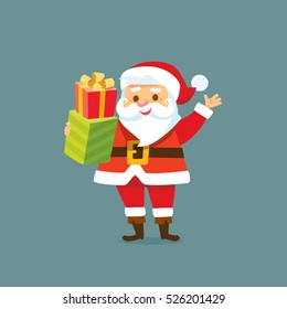 Santa Claus with gifts