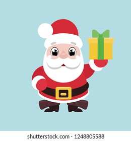 Santa Claus giving a present