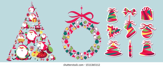Santa Claus with glass, Christmas postal