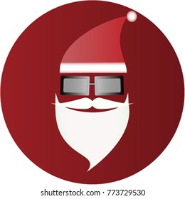 Santa Claus with glasses
