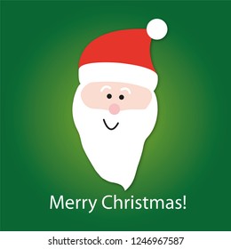 Santa Claus Green Background