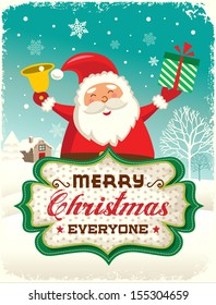 Santa Claus greeting card design