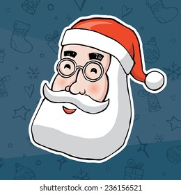 Santa Claus hand drawn