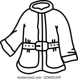 Santa Claus Hand drawn  costume icon vector design
