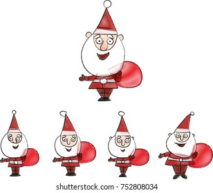 santa claus happy