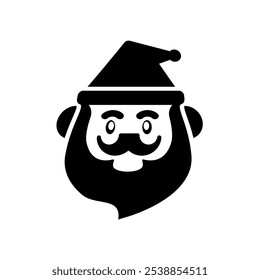Santa Claus Happy Expression Vector Illustration