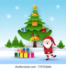 Santa Claus, Happy new year, christmas vector