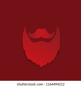 Santa Claus hat and beard