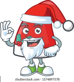 Santa claus hat in Santa cartoon character design