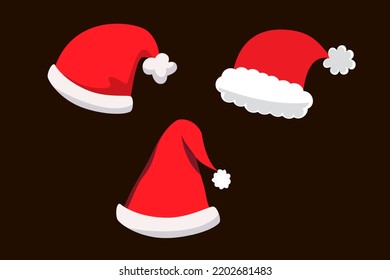santa claus ese vector de dibujos animados. Decoración de fiestas de sombrero Santa claus Vector
