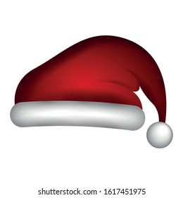 Santa Claus hat. Christmas season - Vector illustration