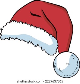 Papá Noel Sombrero Vector de Navidad